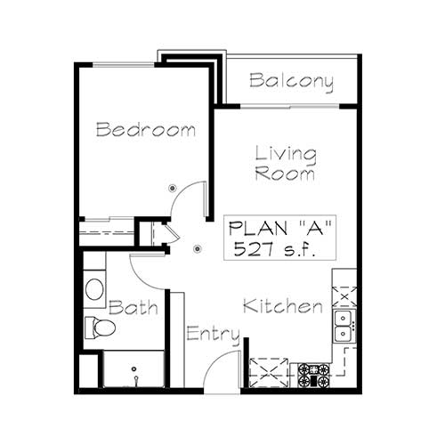 Plan A floor plan